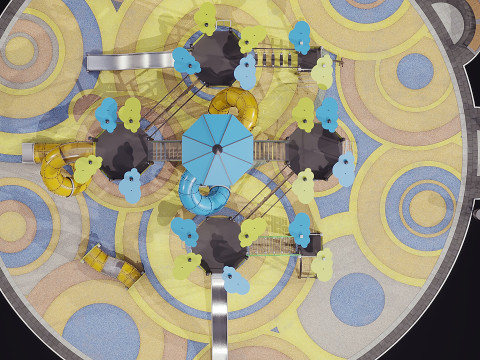 बड़ा खेल का मैदान 3D मॉडल