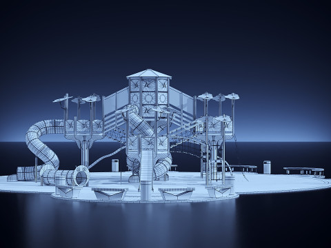 बड़ा खेल का मैदान 3D मॉडल