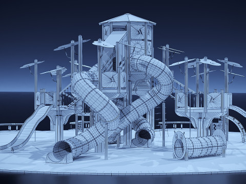 बड़ा खेल का मैदान 3D मॉडल