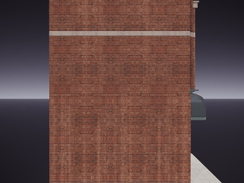 Edificio in mattoni Modello 3D