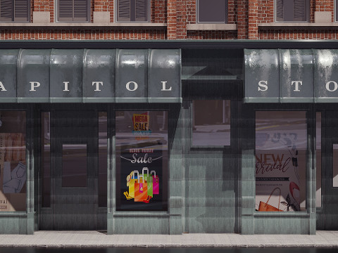 Edificio in mattoni Modello 3D