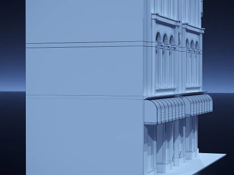 Brick building 3D Model