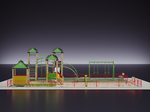 Детская площадка 3D Модель