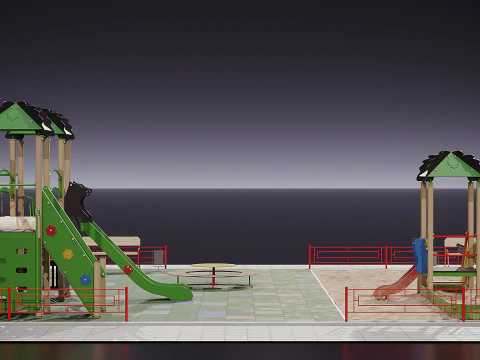 Children Playground 3D Model