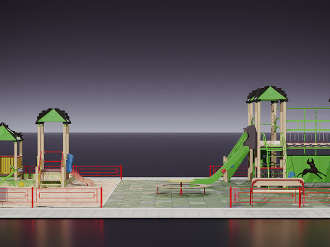 Plac zabaw dla dzieci Model 3D