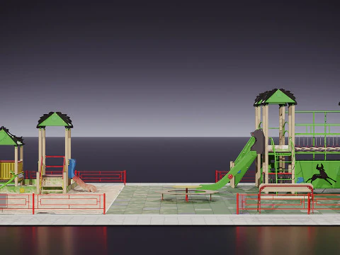 Children Playground 3D Model