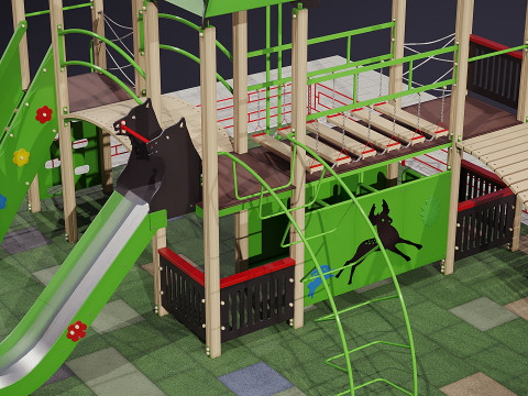 Plac zabaw dla dzieci Model 3D