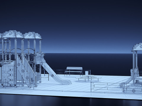 Plac zabaw dla dzieci Model 3D