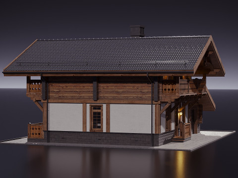 Rumah Pedesaan Model 3D