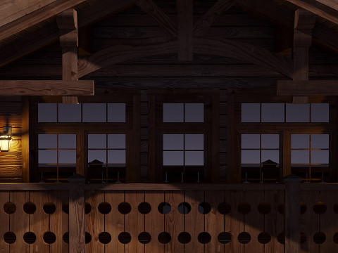 Rumah Pedesaan Model 3D