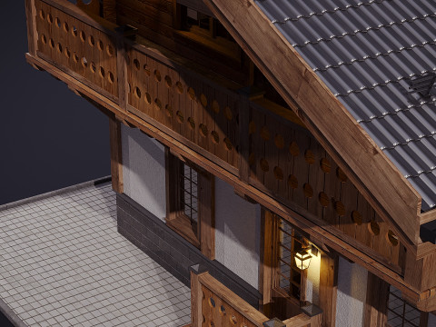 Rumah Pedesaan Model 3D