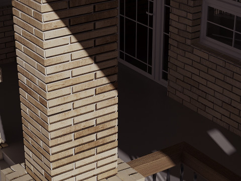 Landhuis met garage 3D Model