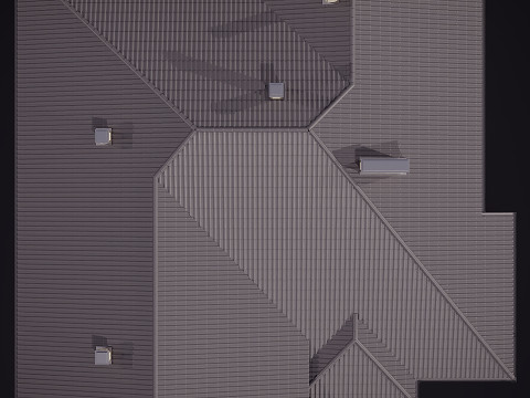 Landhuis met garage 3D Model