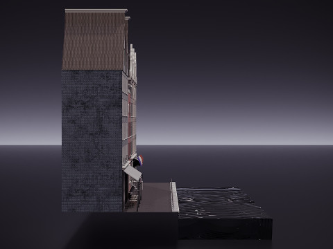 Fassade Amsterdam 3D Modell