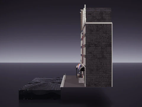 Facade Amsterdam 3D Model