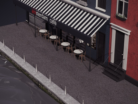 Fassade Amsterdam 3D Modell