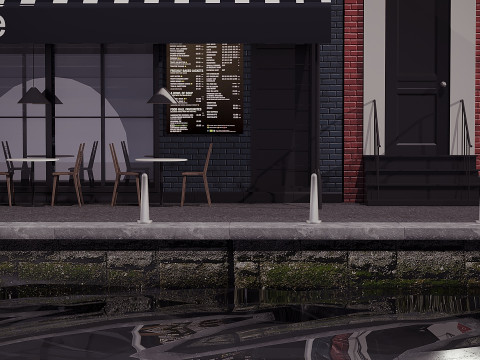 Fassade Amsterdam 3D Modell