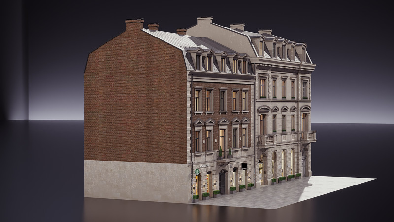 घर का मुखौटा 3D मॉडल .c4d .max .obj .3ds .fbx .stl .blend 