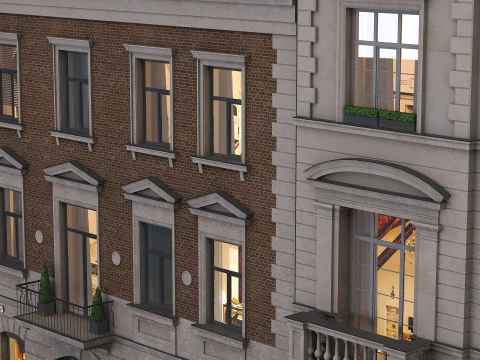 House facade 3D Model