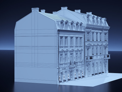 घर का मुखौटा 3D मॉडल