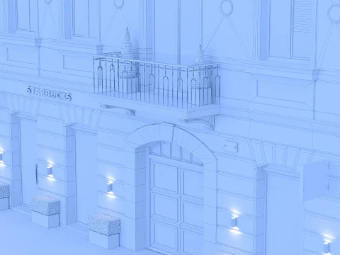 House facade 3D Model