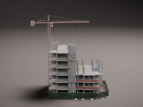 Edificio modulare Modello 3D