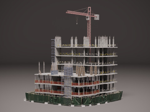 Модульна будівля 3D Модель