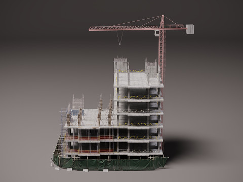 Модульна будівля 3D Модель