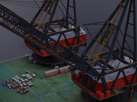 Oil platform 3D Model