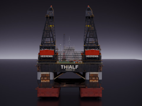 Oil platform 3D Model