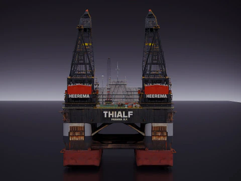 Oil platform 3D Model