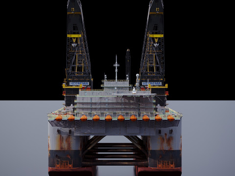 Oil platform 3D Model
