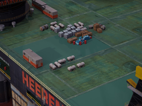 Oil platform 3D Model