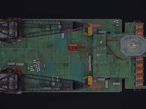 Oil platform 3D Model