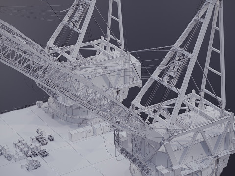 Oil platform 3D Model