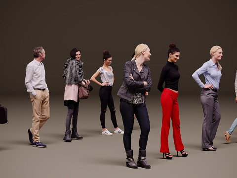 人物集×10 04 3Dモデル