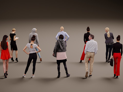 人物集×10 04 3Dモデル