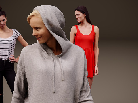 人物集×10 04 3Dモデル