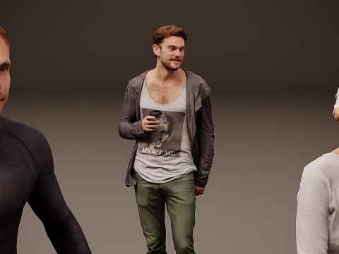 人物集合 x 10 05 3D 模型