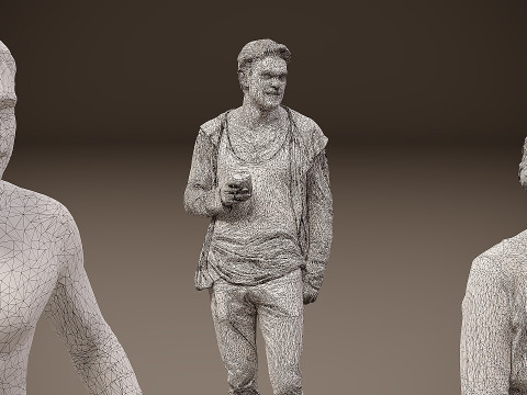 人物集合 x 10 05 3D 模型