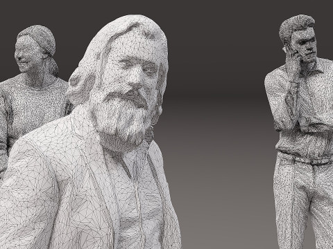 人物集合 x 10 06 3D 模型