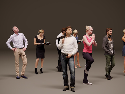 人物集×10 07 3Dモデル