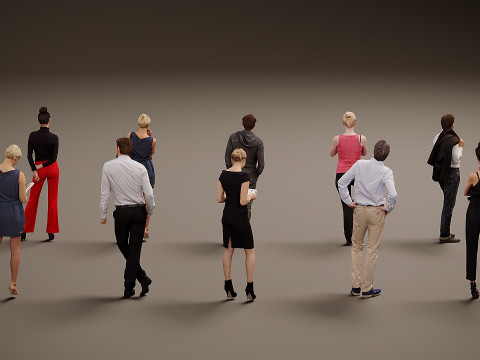 人物集×10 07 3Dモデル