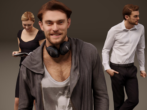 人物集×10 07 3Dモデル