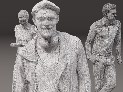 人物集×10 07 3Dモデル