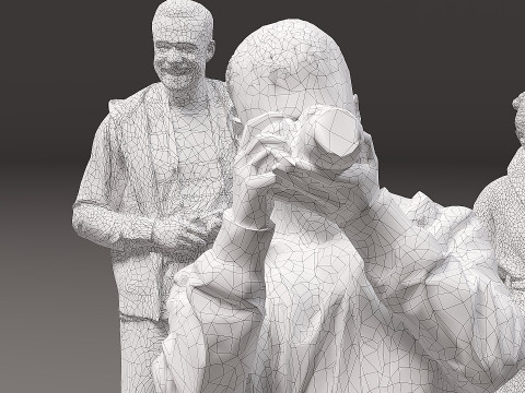 Verzameling van mensen x 10 09 3D Model