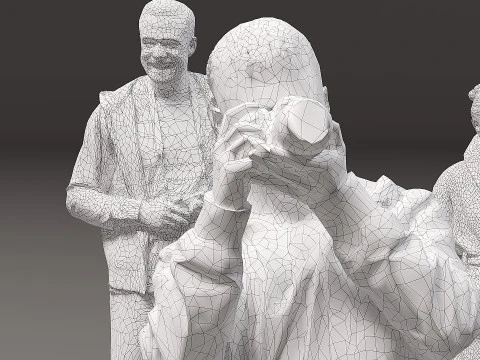 Collection of people x 10 09 3D Model