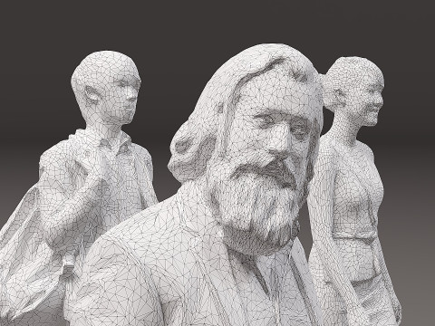 人の集まり×10 10 3Dモデル