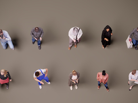 Collection de personnes x 10 12 Modèle 3D