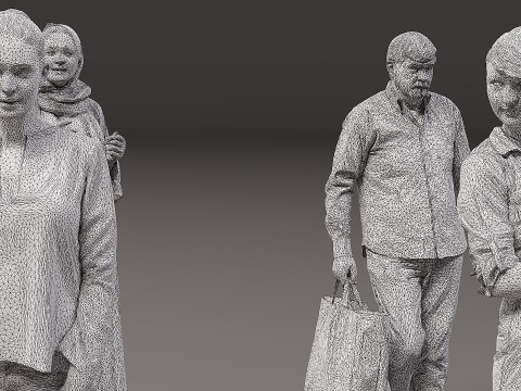 Collection de personnes x 10 12 Modèle 3D